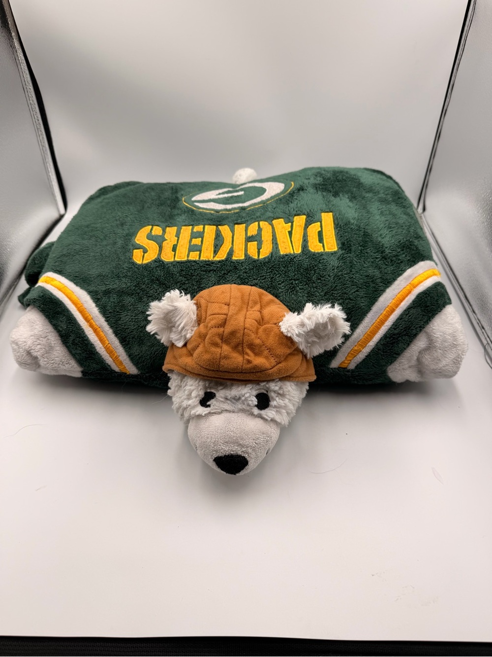 My Pillow Pets Green Bay Packers NFL Pro Football Iconic Plush Bear Large 18”